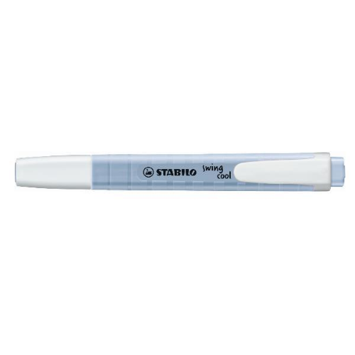 STABILO SWING COOL PASTEL EVIDENZIATORE PUNTA A SCALPELLO 1/4 mm AZZURRO NUVOLA CONF 10 Pz.